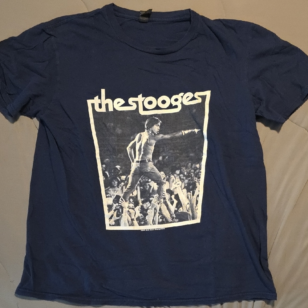 The Stooges Blue Graphic T-Shirt
